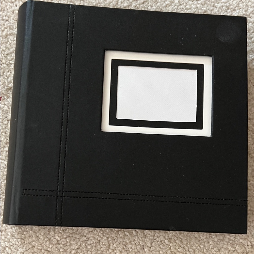 Black Photo Album with Frame Cover